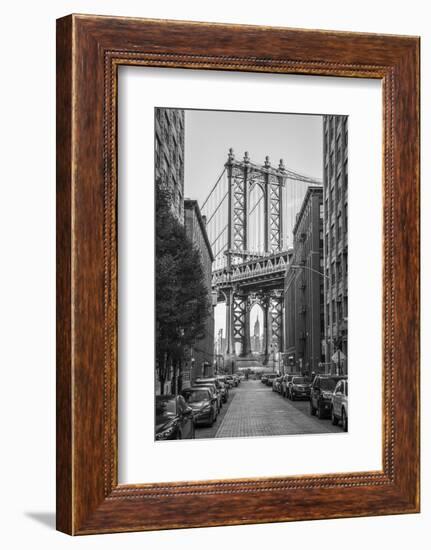 Usa, New York, Brooklyn, Dumbo, Manhattan Bridge-Alan Copson-Framed Photographic Print