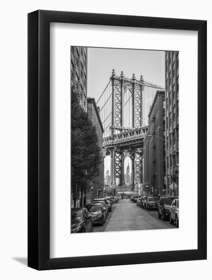 Usa, New York, Brooklyn, Dumbo, Manhattan Bridge-Alan Copson-Framed Photographic Print