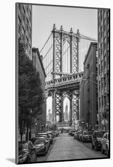 Usa, New York, Brooklyn, Dumbo, Manhattan Bridge-Alan Copson-Mounted Photographic Print