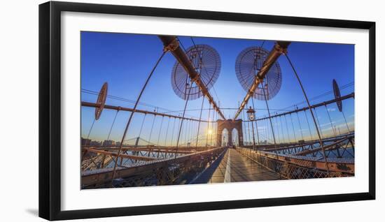 Usa, New York City, Brooklyn Bridge-Michele Falzone-Framed Photographic Print