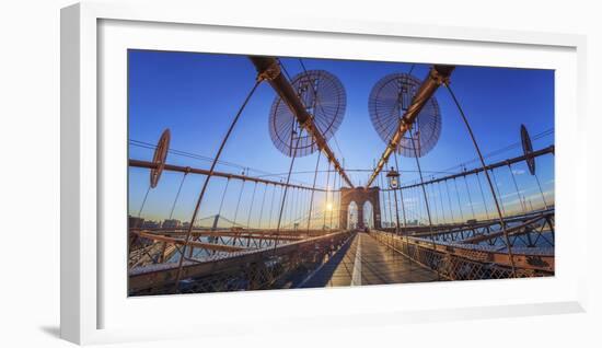 Usa, New York City, Brooklyn Bridge-Michele Falzone-Framed Photographic Print