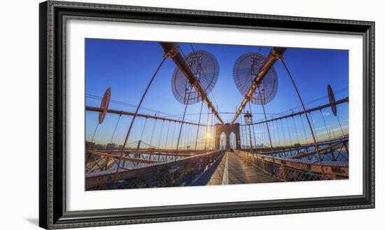 Usa, New York City, Brooklyn Bridge-Michele Falzone-Framed Photographic Print