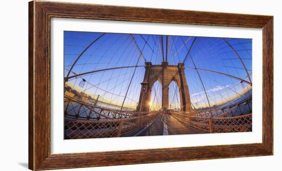 Usa, New York City, Brooklyn Bridge-Michele Falzone-Framed Photographic Print