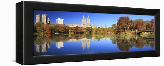 Usa, New York City, Manhattan, Central Park, Bow Bridge-Michele Falzone-Framed Premier Image Canvas