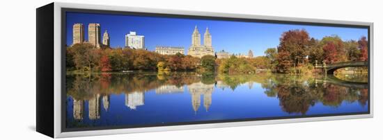 Usa, New York City, Manhattan, Central Park, Bow Bridge-Michele Falzone-Framed Premier Image Canvas