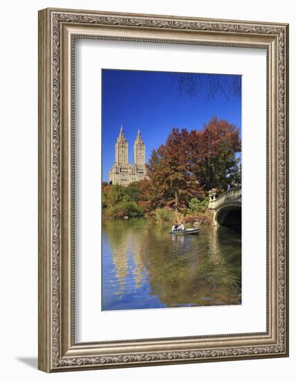 Usa, New York City, Manhattan, Central Park, Bow Bridge-Michele Falzone-Framed Photographic Print