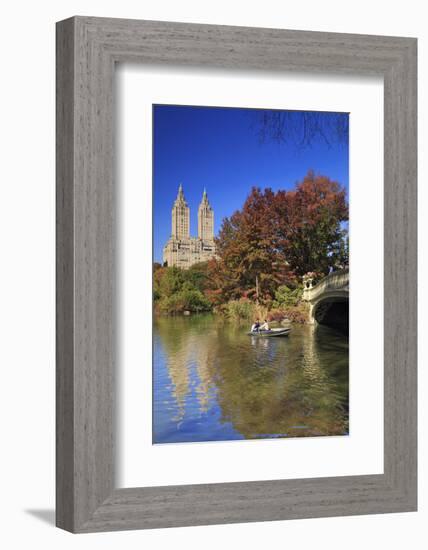 Usa, New York City, Manhattan, Central Park, Bow Bridge-Michele Falzone-Framed Photographic Print