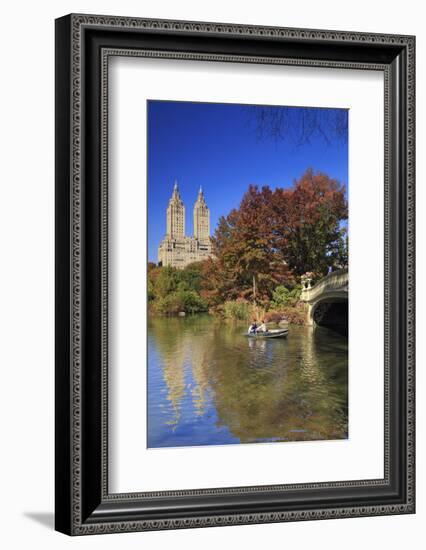 Usa, New York City, Manhattan, Central Park, Bow Bridge-Michele Falzone-Framed Photographic Print