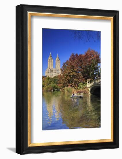 Usa, New York City, Manhattan, Central Park, Bow Bridge-Michele Falzone-Framed Photographic Print