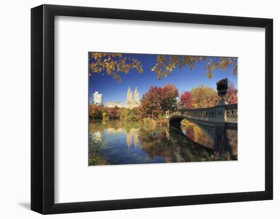 Usa, New York City, Manhattan, Central Park, Bow Bridge-Michele Falzone-Framed Photographic Print