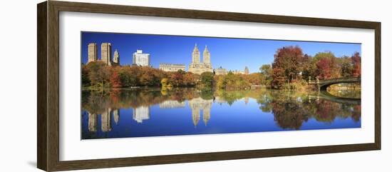 Usa, New York City, Manhattan, Central Park, Bow Bridge-Michele Falzone-Framed Photographic Print