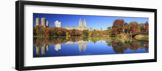 Usa, New York City, Manhattan, Central Park, Bow Bridge-Michele Falzone-Framed Photographic Print