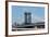 USA, New York City, Manhattan, Manhattan Bridge and Skyline, View from Brooklyn Bridge-Catharina Lux-Framed Photographic Print