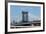 USA, New York City, Manhattan, Manhattan Bridge and Skyline, View from Brooklyn Bridge-Catharina Lux-Framed Photographic Print