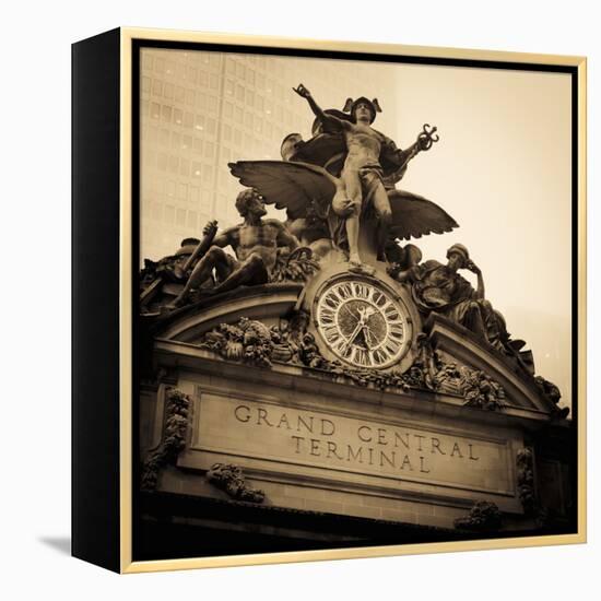 USA, New York City, Manhattan, Midtown, Grand Central Station-Alan Copson-Framed Premier Image Canvas