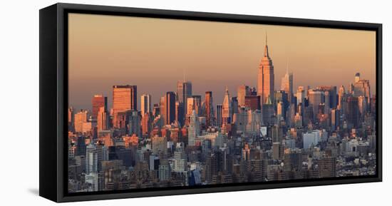 Usa, New York City, Manhattan Skyline from Brooklyn-Michele Falzone-Framed Premier Image Canvas