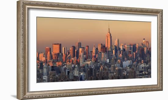 Usa, New York City, Manhattan Skyline from Brooklyn-Michele Falzone-Framed Photographic Print