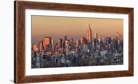 Usa, New York City, Manhattan Skyline from Brooklyn-Michele Falzone-Framed Photographic Print