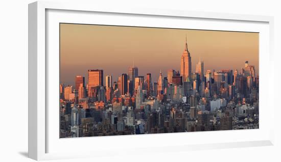 Usa, New York City, Manhattan Skyline from Brooklyn-Michele Falzone-Framed Photographic Print