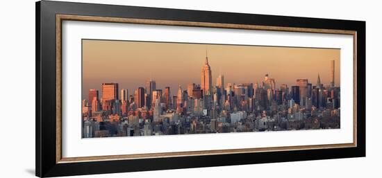 Usa, New York City, Manhattan Skyline from Brooklyn-Michele Falzone-Framed Photographic Print