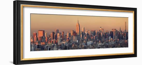 Usa, New York City, Manhattan Skyline from Brooklyn-Michele Falzone-Framed Photographic Print