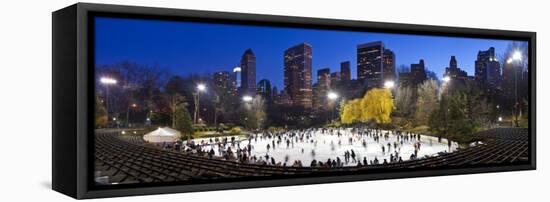 USA, New York City, Manhattan, Wollman Ice Rink in Central Park-Gavin Hellier-Framed Premier Image Canvas