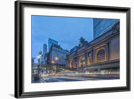 USA, New York, Grand Central Terminal at Dawn-Rob Tilley-Framed Photographic Print