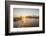 Usa, New York, Lower Manhattan Skyline and Brooklyn Bridge over East River at Sunset-Alan Copson-Framed Photographic Print