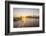 Usa, New York, Lower Manhattan Skyline and Brooklyn Bridge over East River at Sunset-Alan Copson-Framed Photographic Print