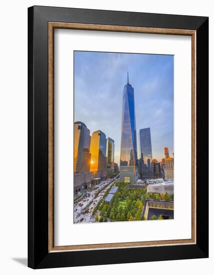 Usa, New York, Manhattan, Downtown, World Trade Center, Freedom Tower or One World Trade Center-Alan Copson-Framed Photographic Print