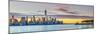USA, New York, Manhattan, Lower Manhattan and World Trade Center, Freedom Tower across Hudson River-Alan Copson-Mounted Photographic Print