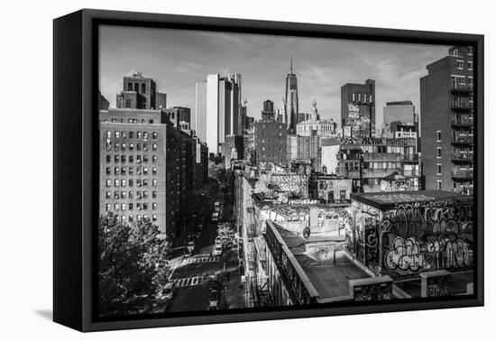 Usa, New York, Manhattan, Lower Manhattan, Chinatown-Alan Copson-Framed Premier Image Canvas