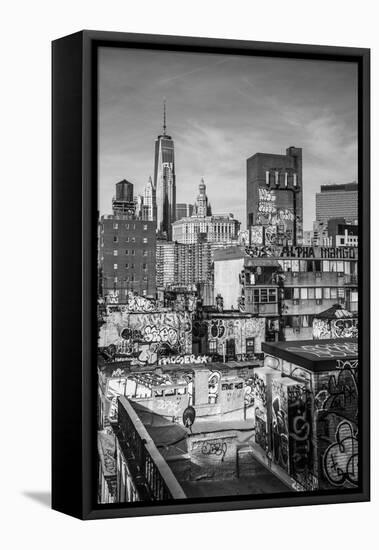 Usa, New York, Manhattan, Lower Manhattan, Chinatown-Alan Copson-Framed Premier Image Canvas