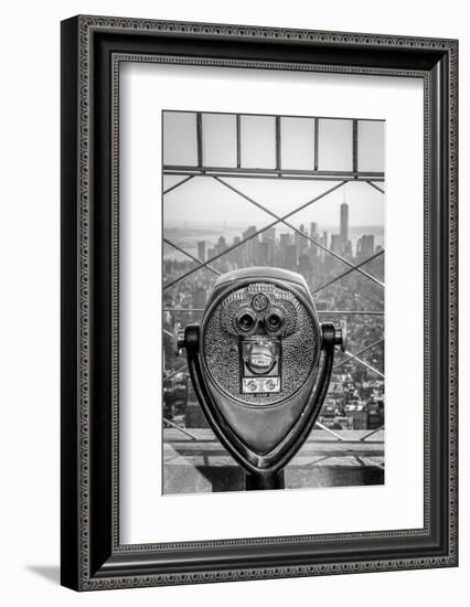 Usa, New York, Manhattan, Lower Manhattan from Empire State Building, Freedom Tower in Background-Alan Copson-Framed Photographic Print