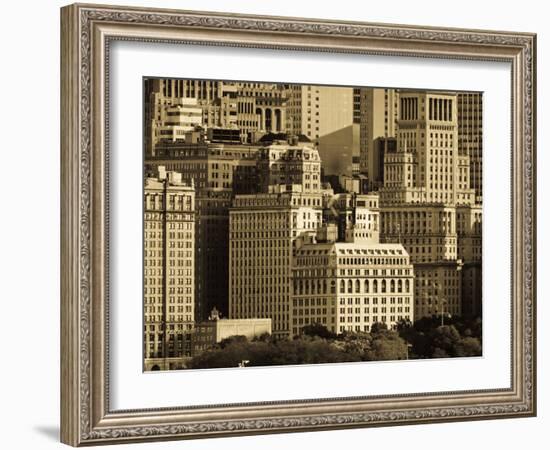 USA, New York, Manhattan, Lower Manhattan-Alan Copson-Framed Photographic Print