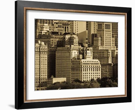 USA, New York, Manhattan, Lower Manhattan-Alan Copson-Framed Photographic Print