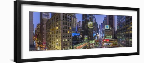 Usa, New York, Manhattan, Midtown, Broadway Towards Times Square-Alan Copson-Framed Photographic Print