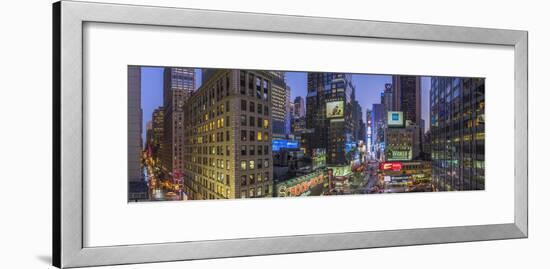 Usa, New York, Manhattan, Midtown, Broadway Towards Times Square-Alan Copson-Framed Photographic Print