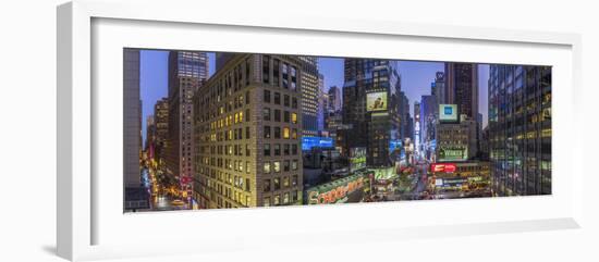 Usa, New York, Manhattan, Midtown, Broadway Towards Times Square-Alan Copson-Framed Photographic Print