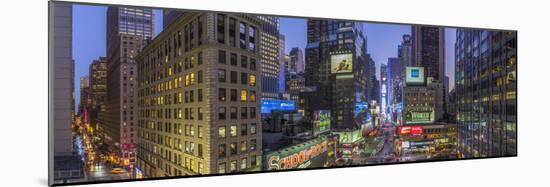 Usa, New York, Manhattan, Midtown, Broadway Towards Times Square-Alan Copson-Mounted Photographic Print