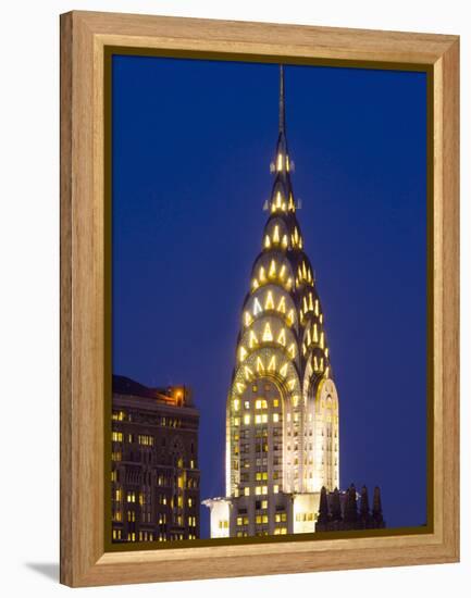 USA, New York, Manhattan, Midtown Skyline and Chrysler Building-Alan Copson-Framed Premier Image Canvas