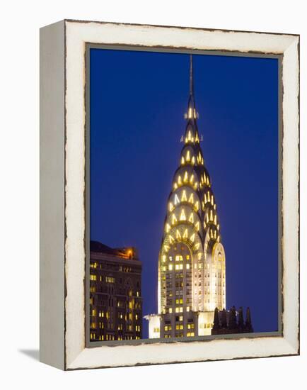 USA, New York, Manhattan, Midtown Skyline and Chrysler Building-Alan Copson-Framed Premier Image Canvas