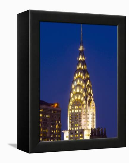 USA, New York, Manhattan, Midtown Skyline and Chrysler Building-Alan Copson-Framed Premier Image Canvas