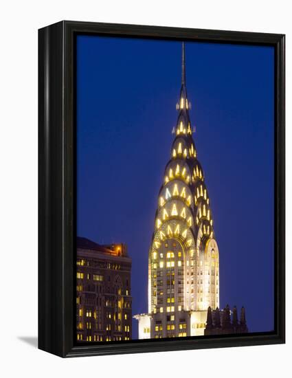 USA, New York, Manhattan, Midtown Skyline and Chrysler Building-Alan Copson-Framed Premier Image Canvas