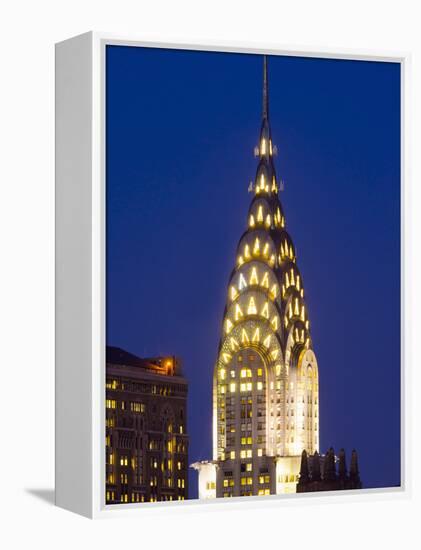 USA, New York, Manhattan, Midtown Skyline and Chrysler Building-Alan Copson-Framed Premier Image Canvas