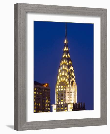 USA, New York, Manhattan, Midtown Skyline and Chrysler Building-Alan Copson-Framed Photographic Print