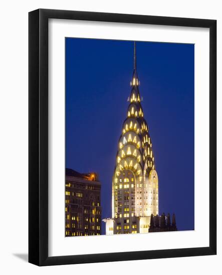 USA, New York, Manhattan, Midtown Skyline and Chrysler Building-Alan Copson-Framed Photographic Print