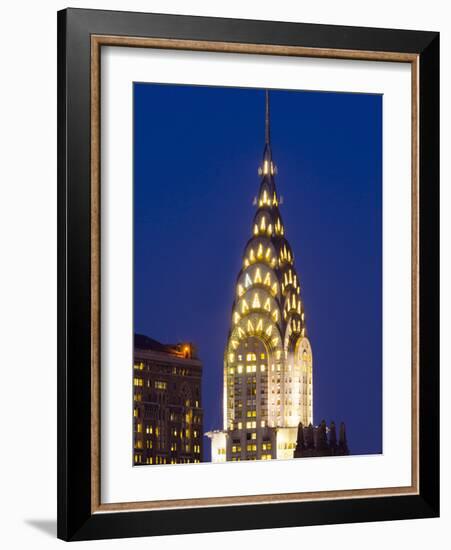 USA, New York, Manhattan, Midtown Skyline and Chrysler Building-Alan Copson-Framed Photographic Print