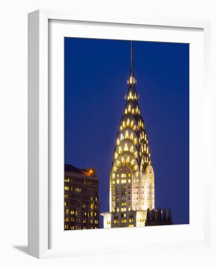 USA, New York, Manhattan, Midtown Skyline and Chrysler Building-Alan Copson-Framed Photographic Print