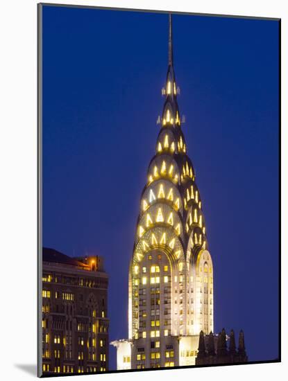 USA, New York, Manhattan, Midtown Skyline and Chrysler Building-Alan Copson-Mounted Photographic Print